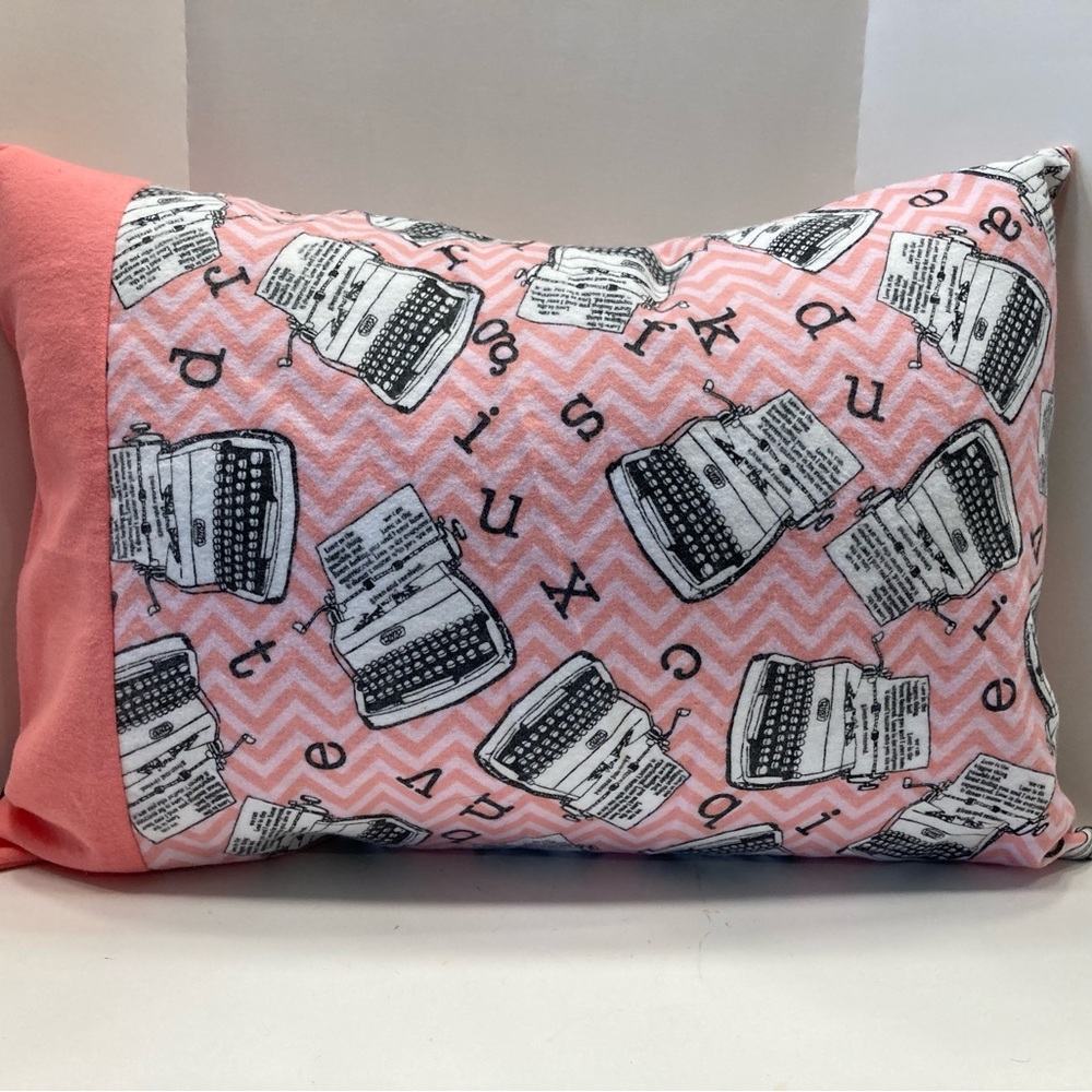 Typewriter Travel Sized Pillow Cover